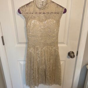 Beige Lace Costume